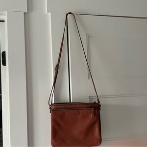 Margot Brown Leather Purse Crossbody Bag